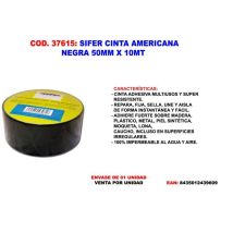 SIFER schwarzes Panzerband 50 mm x 10 m – stark, langlebig, vielseitig einsetzbar – ideales Werkzeug für Reparaturen und Bastelprojekte