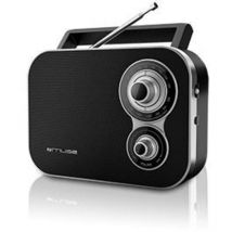 Schwarzes tragbares radio Muse m051r