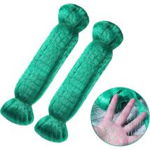 L&h-cfcahl - Vogelschutznetz, Nylonnetz Für Obstpflanzen, Schutznetz, 2 Stück, 4 X 10 M, Grün, 15 Mm Maschenweite