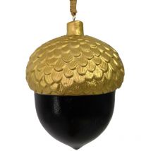 Vacchetti - Schwarzgoldene Holzeichel cmø13h16-30