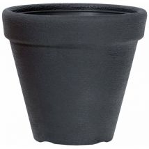 Schwarzharz Vase mit Wasserspeicher – 35xH30 cm – Prosperplast