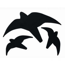 Greifvogelsilhouette, schwarz