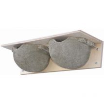 Mehlschwalben Doppelnest Nr. 9/B Maße: 11 x 46 x 15,5 cm, Holzbeton