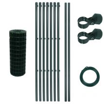 Estexo - Schweißgitterzaun Komplettset 0,8 x 10m Zaunset Gartenzaun Zaun mit Pfosten Set