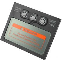 Schweißhelmlinse, Lithiumbatterie Solar Automatisch Verdunkelnde Schweißmaske Linsengruppenlinse