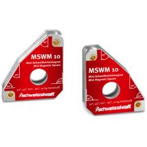 Schweißkraft Permanent Schweißwinkelmagnete mswm 2 Stück, für Haltewinkel 30°