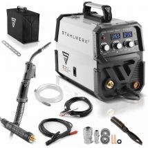 Schutzgas Schweißgerät mig 155 st igbt mit 155 Ampere mit mma E-Hand - Stahlwerk
