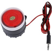 Gotrays - Mini-Sirenenton mit rotem Kabel, Alarmsystem, Summer für die Sicherheit zu Hause, Sirene, 120 dB, dc 12 v, lauter Alarm