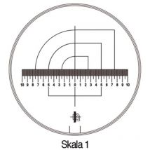 Scala di misurazione Tech-Line scale-D.25 / 2,5 mm scala duo 1-standard schweizer