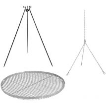 Cookking - Schwenkgrill 180 cm - Grillrost aus Edelstahl 50 cm