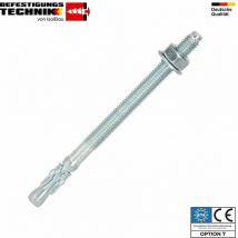 Isolbau - Schwerlastanker M8 - M20 Verzinkt Stahl Edelstahl Bolzenanker Schwerlastdübel Menge: 100 Stück Artikel: Stahlanker eta (Verzinkt Stahl)