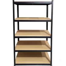 Quick Star - Estante resistente 90x45x180 cm, estante independiente para garaje, taller, hogar, sótano