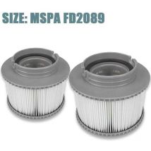 Shining house Schwimmbad-Filterkartuschen, MSpa-Filter-Ersatzkartuschen für Badewanne, Spa, Schwimmbad (2 Stück)