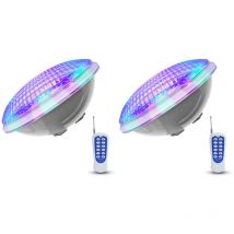 Paryou - Schwimmbadbeleuchtung, PAR56, 54 w, 12 v, LED-Unterwasser-Hänge-Poolleuchte, Ersatz für 300 w Halogenscheinwerfer (54 w rgb), [Energieklasse