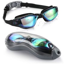 Tinor - Schwimmbrille, Silikon-Schwimmbrille, Poolbrille, Schwimmbrille für Erwachsene, Schwimmbrille für Kinder, Weitwinkel, Anti-Beschlag, Anti-UV,