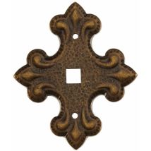 Sotto-Piastra per Maniglia per Mobili in Ottone Brunito – 60x50x30mm – Confezione da 1 – Schwinn