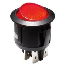 Interrupteur à bascule illuminé - rouge - 1P/ON-OFF switches R13244BR