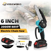 Scie à chaîne électrique 6 Pouces tronçonneuse sans fil à bois pour batterie Makita 18v Elagueurs Pour Jardinage