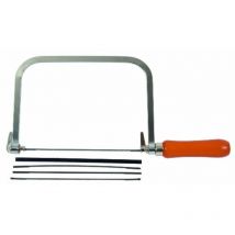 Avit - Scie à chantourner avec 3 lames pour bois et 2 lames pour le métal ck AV09030