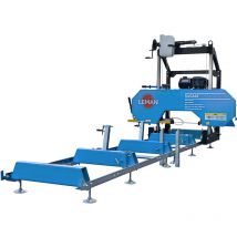Scie à grume thermique Leman SAG660 660mm 15CV banc 2000mm avec rallonge 2000mm