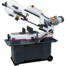 Scie À Ruban Mobile Pour Métaux 0-45° Capacité De Coupe Ronde 180 Mm 0,75 Kw 230v Vitesses Variables Arrosage Optisaw Sd200v 230v