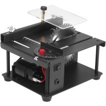Lifcausal - Scie à table multifonctionnelle Mini scie de bureau Machine de découpe électrique avec lame de scie Meule à angle de vitesse réglable