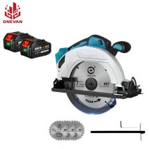 Onevan - Scie Circulaire 180 mm scie circulaire plongeante 900W ,scie circulaire électrique portative - avec deux batteries et un chargeur