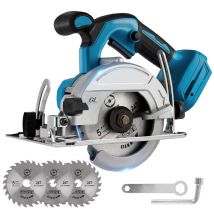 Scie circulaire ONEVAN 125mm 8000 rpm électrique circulaire avec 3lame de scie - Sans batterie
