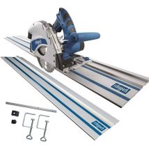 Scie circulaire plongeante Scheppach PL55 + 2800 mm rail de guidage + kit