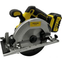 Nemura - Scie Circulaire sans fil 20V brushless + Batterie 4Ah + Chargeur rapide