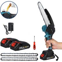 Dmtool - Scie électrique sans balais de 8 pouces avec huileur automatique Scie à main pour le jardinage et le bûcheronnage pour outil alimenté par