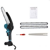 Scie électrique sans balais de 8 pouces avec huileur automatique Scie à main pour le jardinage et le bûcheronnage pour outil alimenté par batterie 18V