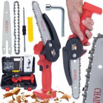 Scie électrique sans fil Rosfix Red Piranha RP21V (BODY) avec chaîne et guide-chaîne 4", série Animal