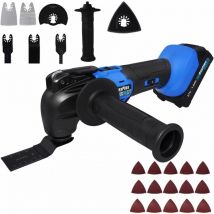 Hsha - Scie Grattoir à Ponceuse Multi-Outils Oscillante sans fil avec Accessoires et Batterie 21V