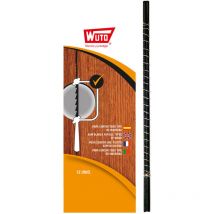 Wuto - Scie marqueterie a bois, 8/13cm 18tpi (blisters 12 scies)