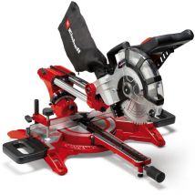 Einhell - Scie à onglet radiale tc-sm 2131/1 Dual (max. 1 800 w, 4 900 tour/min, système de glissière intégré, butée de pièce, dispositif de serrage,