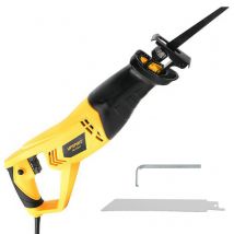 Ultrixe - Scie sabre Electrique 900W/ 220V, Scie Sabre Filaire Avec 2 Lames Fournies, 2800 tr/min, Course de la lame 20 mm, 6 vitesses réglables,