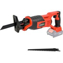 Oxeo - Scie sabre sans fil 18V Easy Full - sans batterie - Vitesse variable 0 à 3000 tr/min - 2 lames pour coupe de bois et métal