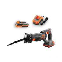 Scie sabre sans fil 20V Fuxtec FX-E1SS20 - set avec batterie 2Ah et chargeur 2,4A