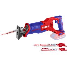 Emtop - Scie sabre sans fil 20v batterie et chargeur vendus séparément avec 1 lame de scie à métal + 1 lame de scie à bois