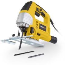 Powerplus Scie Sauteuse Électrique de 650 w POWX0331 - Scie Sauteuse Filaire à Patin Réglable 3000 min-1 - avec 3 Accessoires