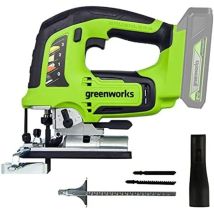 Scie Sauteuse Sans Fil Greenworks Gd24js 24 V (sans Batterie Et Chargeur)