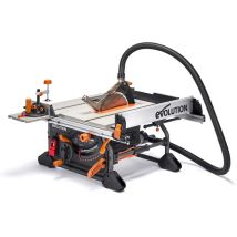 Scie Sur Table 255mm 1800w – Lame Tct Multi-matériaux – Profondeur De Coupe 85mm – Vitesse 3250 Rpm – Précision Et Sécurité Optimales – Evolution 