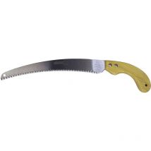 Bricoferr - Scies d'élagage courbes avec manche en bois 17cm, longueur de la lame 35cm