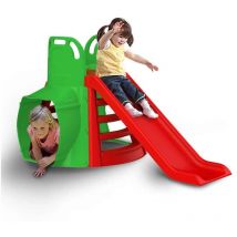 Sport1 - Scivolo con Tunnel Grande per Bambini in Plastica Scaletta da Giardino Bimbi