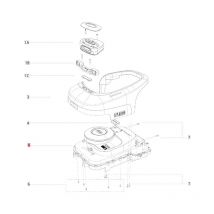 Navimow - original bluebird H800E carcasa superior robot cortacésped AB12.01.00.0197
