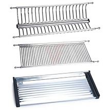 Scolapiatti in Acciaio 56 cm Organizzatore Piatti per Pensile Regolabile