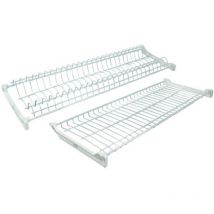 Scolapiatti plastificato bianco - cm.76