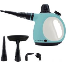 Mini Pulitore a Vapore Potenza Azzurro 1050 Watt Serbatoio 0,25 Litri Accessori