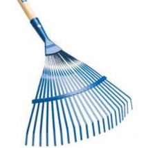 Scopa da giardino fissa con manico attacco conico - 21 denti
